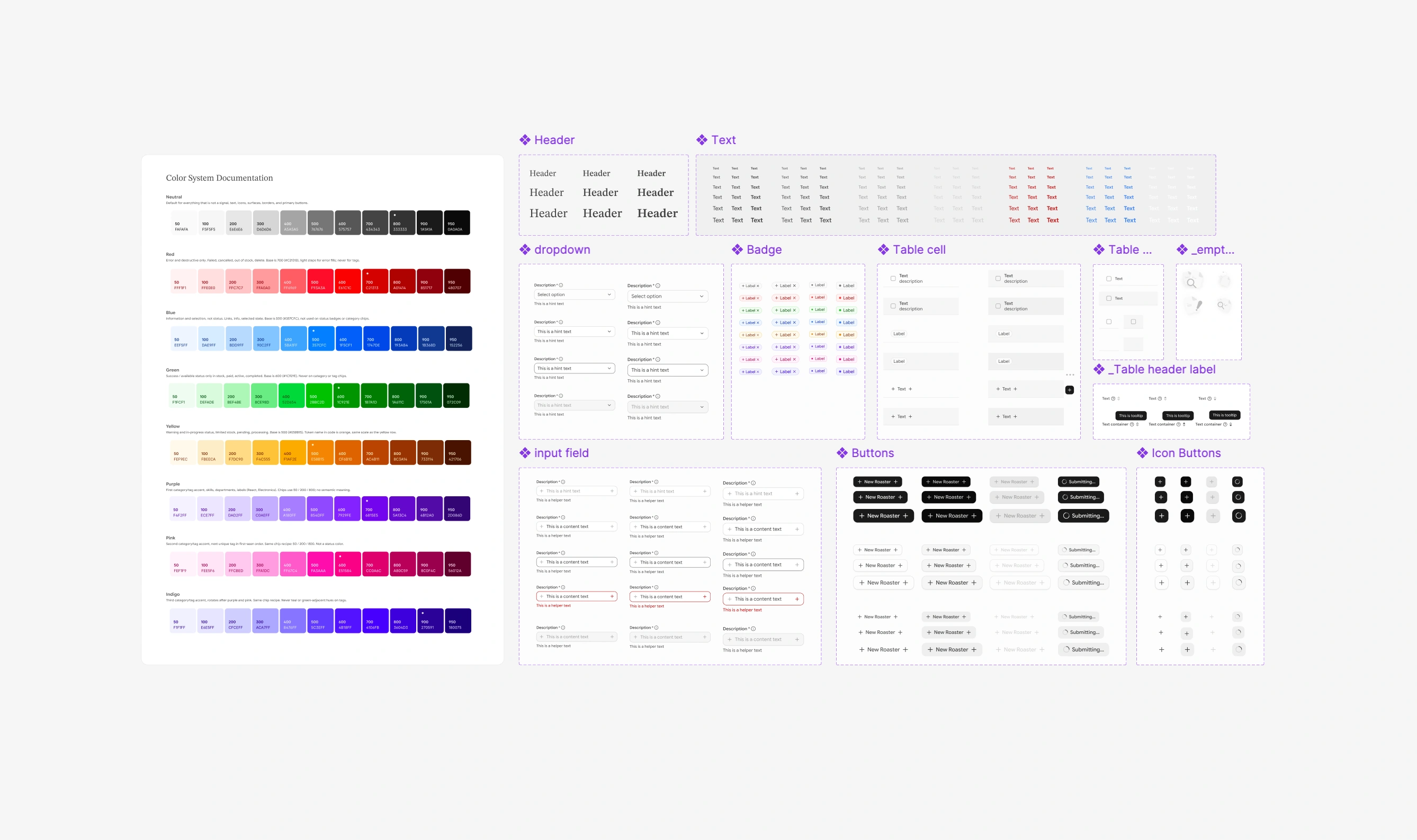 Crisp design system: color, type, inputs, and buttons